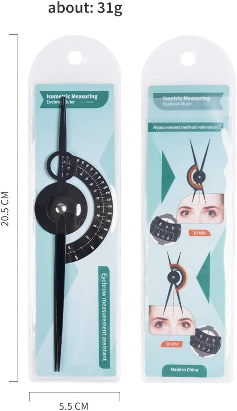 Stainless Steel Golden Ratio Microblading Permanent Makeup Mapping Eyebrow Measure Tool Position Eyebrow Divider Ruler image number 6