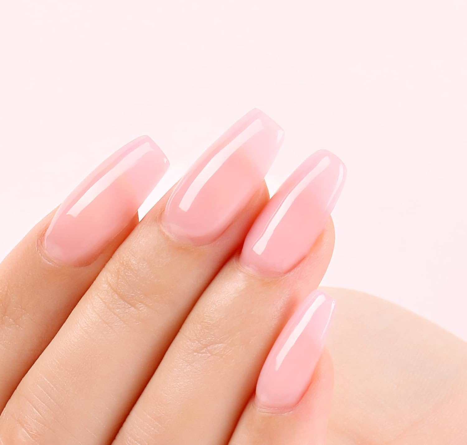 AIMEILI 8 in 1 Builder Nail Gel Set, 6Pcs Sheer Color Hard Gel Builder Base Nail Strengthening Gel Nail Extension False Nail Tips Glue Gel in a Bottle, UV LED Gel Polish 8ML Kit 37 image number 4