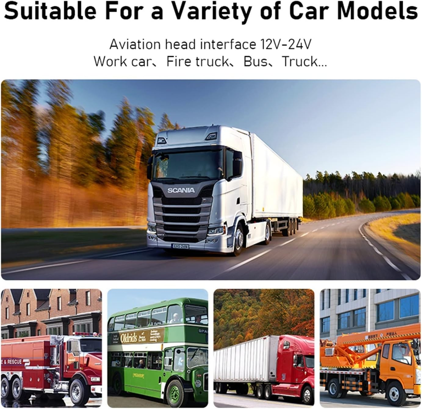 GPS Car Navigator, 7 Inch Rearview Camera 1080P LCD Car Monitor Screen Revers Parking System Night Vision Waterproof for Auto Truck RV for Car Truck RV(2 Camera 10M 20M)