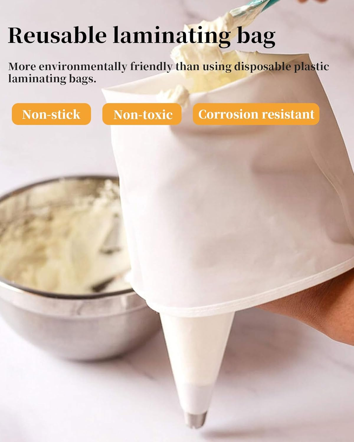 Cloth Icing Piping Bags Cake Decoration Bags Cloth Spray Bags Dessert Decoration Set 3 Sizes image number 4