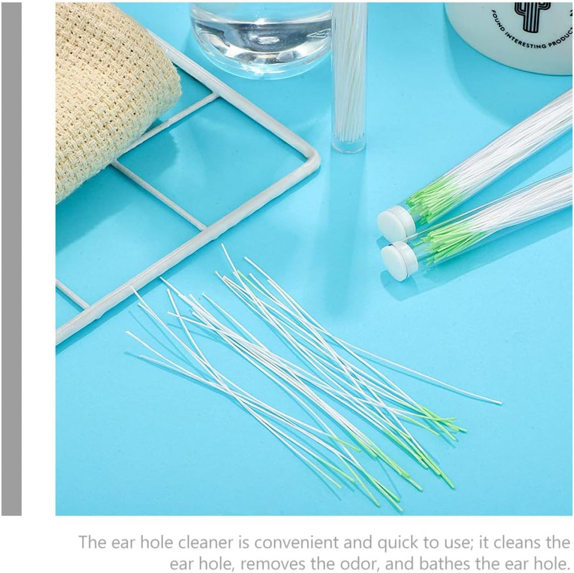 Anneome 350Pcs Ear Piercing Aftercare Cleaner Floss Set with 70 Reinforced for Ear Hole Cleaning and Odor Removal Piercing Hole Cleaning Floss image number 3