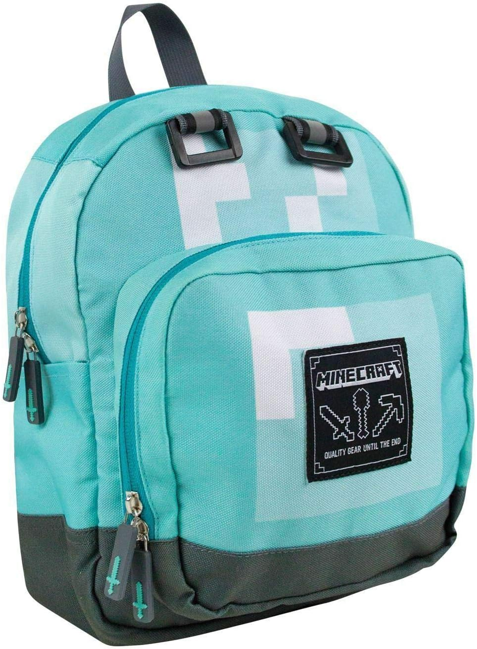Minecraft Diamond Mini Blue Backpack 12" image number 3