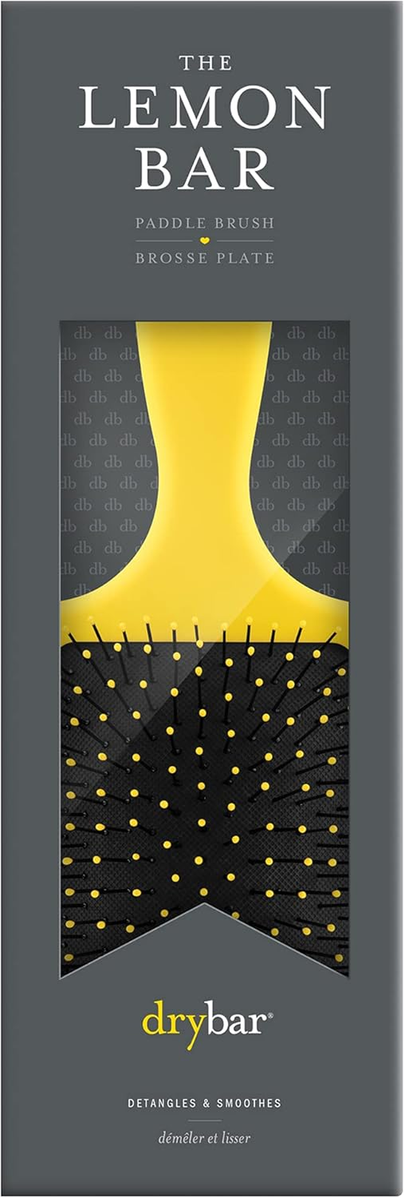 Drybar Lemon Bar Paddle Hairbrush | Great for Wet or Dry Hair