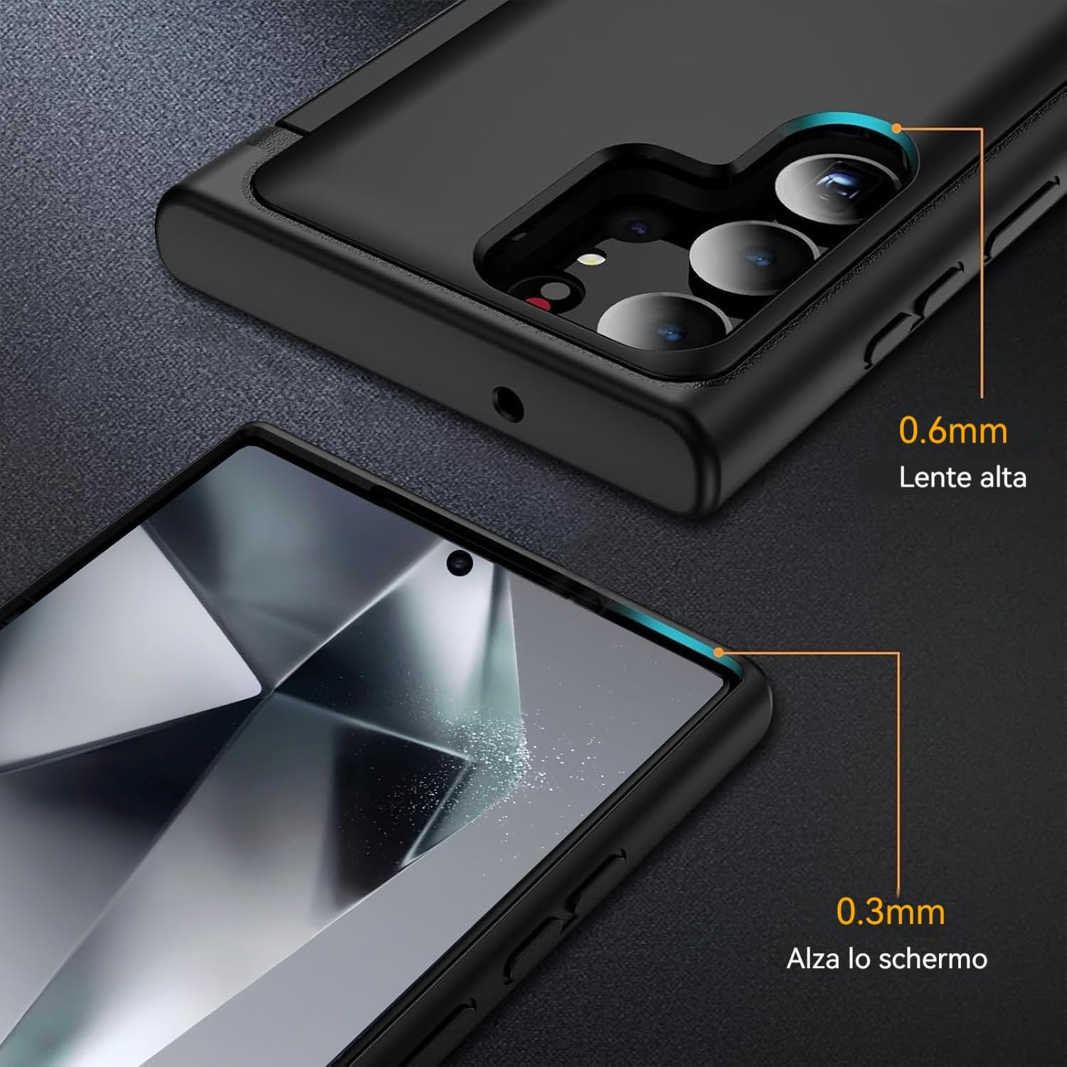 Samsung S24 Ultra Case with Hidden Card Holder [Magnetic Closure Design] [2 Cards + 1 Cash] Protective Wallet Shockproof Protective Case for Samsung Galaxy S24 Ultra Case image number 4