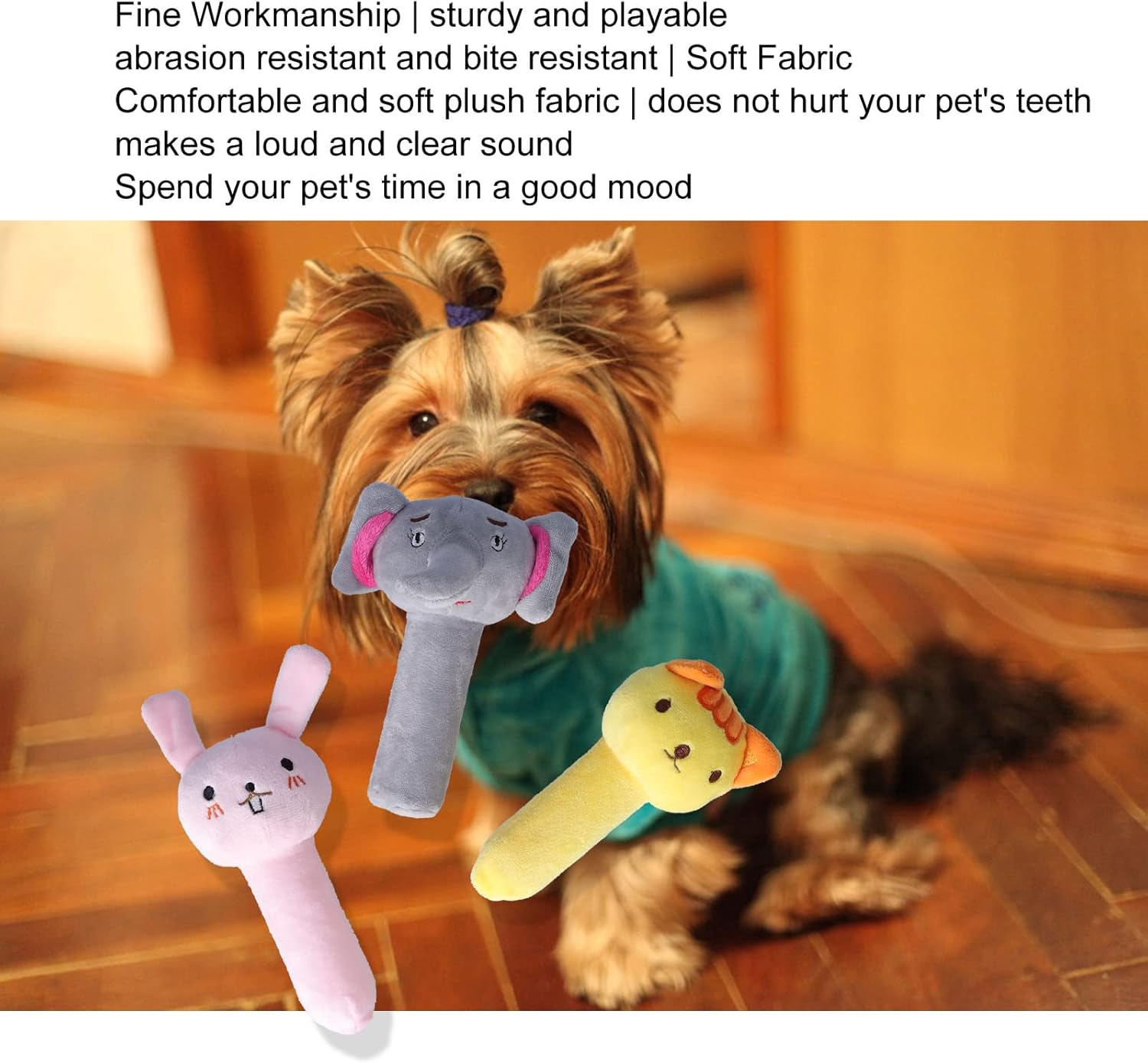 Pet Squeaky Toy, Bite Resistant Plush Squeaky Dog Toy, Creative Pet Toy Pet Sound Toy Dog Chew Toys for Puppy Small Medium and Large Dogs image number 5