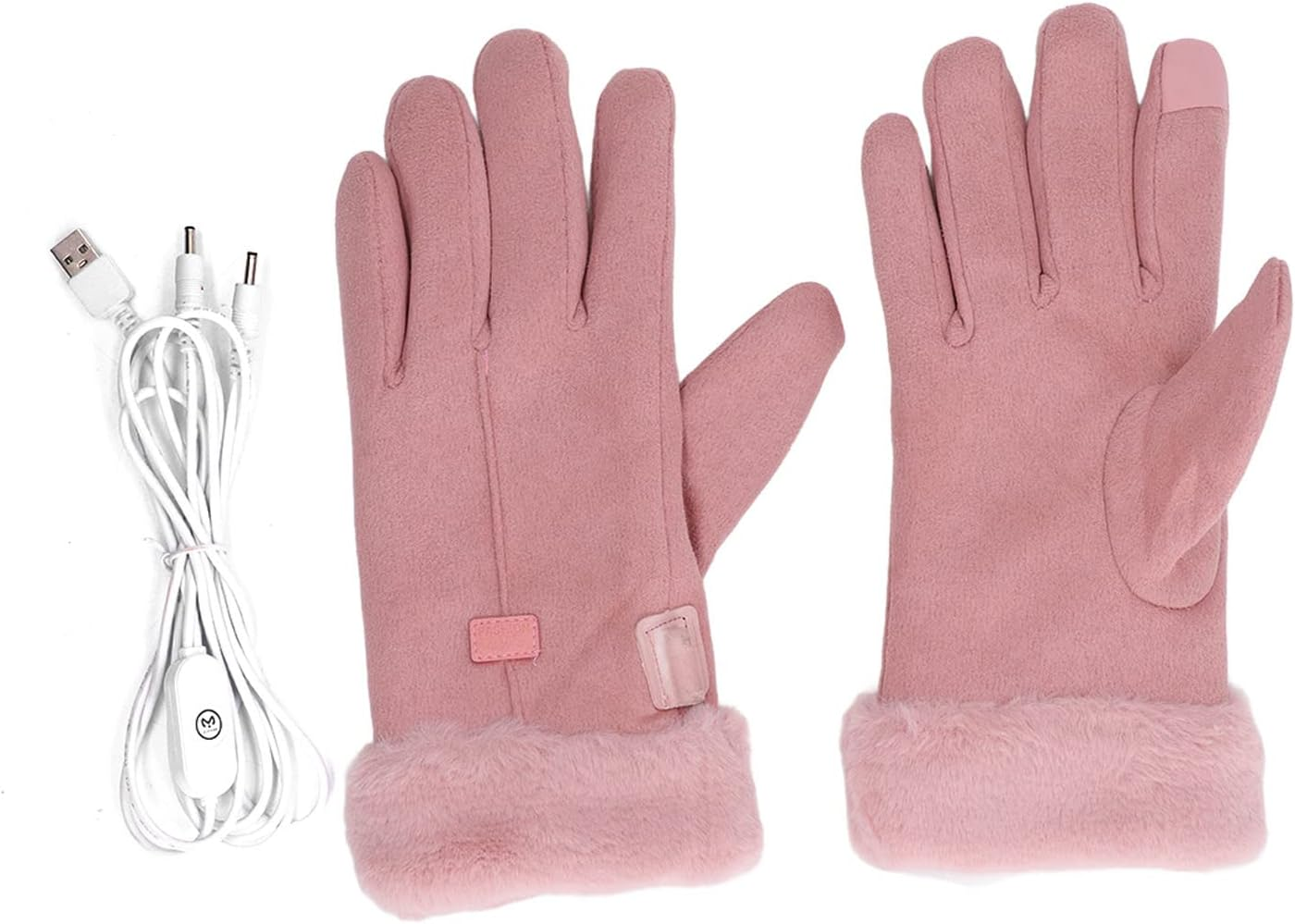 Heated Gloves, 1 Pair Full Finger Electric Heating Gloves, Waterproof USB Rechargeable Cotton Winter Hand Warmer Gloves for Skiing, Motorcycle, Riding, Hunting, Fishing image number 4