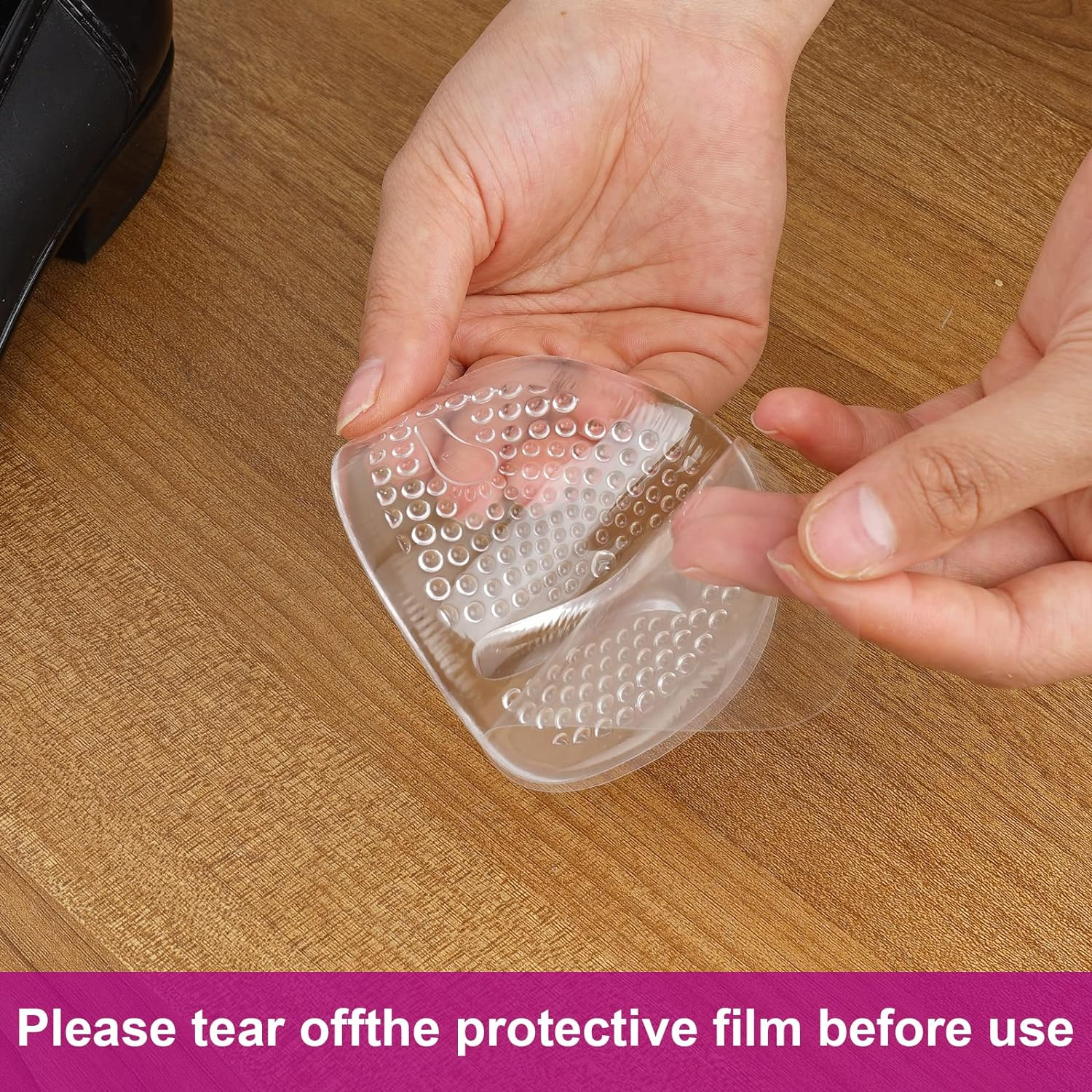 Metatarsal Pads Ball of Foot Cushions for Women, Soft Gel High Heel Cushion Insert for Pain Relief Forefoot Party Feet Anti-Slip Insole One Size Fits All - 3 Pairs&hellip; image number 1