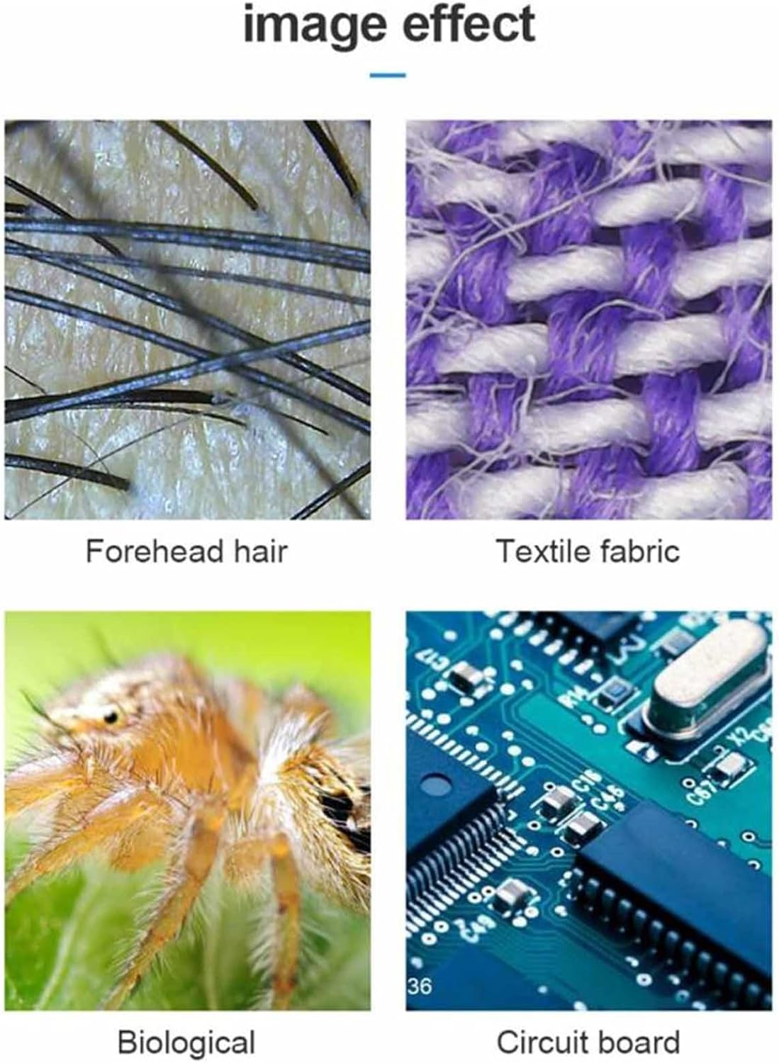 Wireless Digital Microscope, 50X to 1000X Magnification Portable Wifi Handheld Digital Microscope with 8 Leds, Compatible with Android 4.4, Ios 9.0, 7 8 10, OS X 10.8 or Higher image number 4