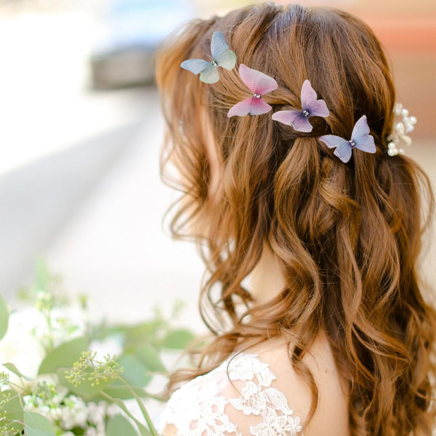 Butterfly Hair Clips,20Pcs Mixed Color 3D Double Layer Butterfly Hair Barrettes,Butterfly Hair Accessories for Girls Teens Women Christmas Birthday Gift