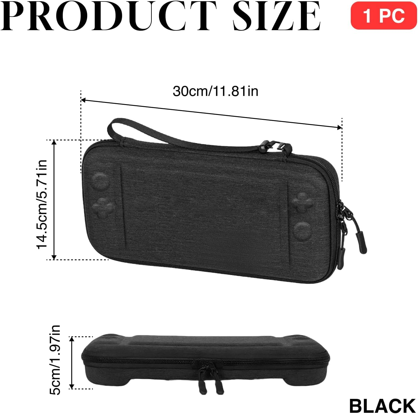 Apply to Slim Carrying Case for Nintendo Switch 2 (2025 Model), Odorless Felt Protective Hard Shell, Military-Grade Drop Protection, 10 Game Card Slots, Portable Travel Storage Case image number 2