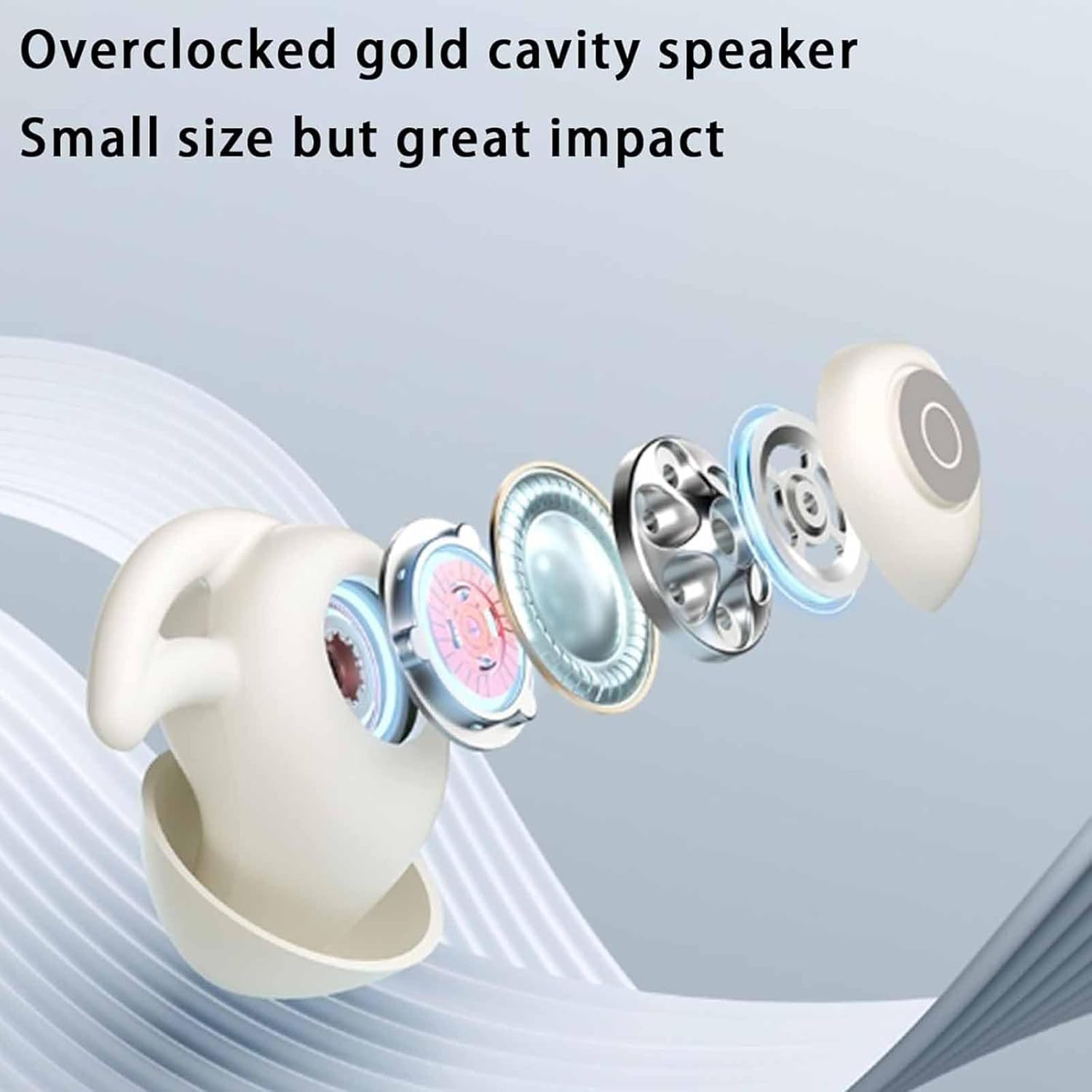 Noorasleep Snooze Pods Pro, Noora Sleep Earbuds, Snoozepods Pro - Bluetooth Sleepbuds, Micro Sleep Earbuds for Side Sleepers, Soft and Snug Fit, with Smart Case (White*2)