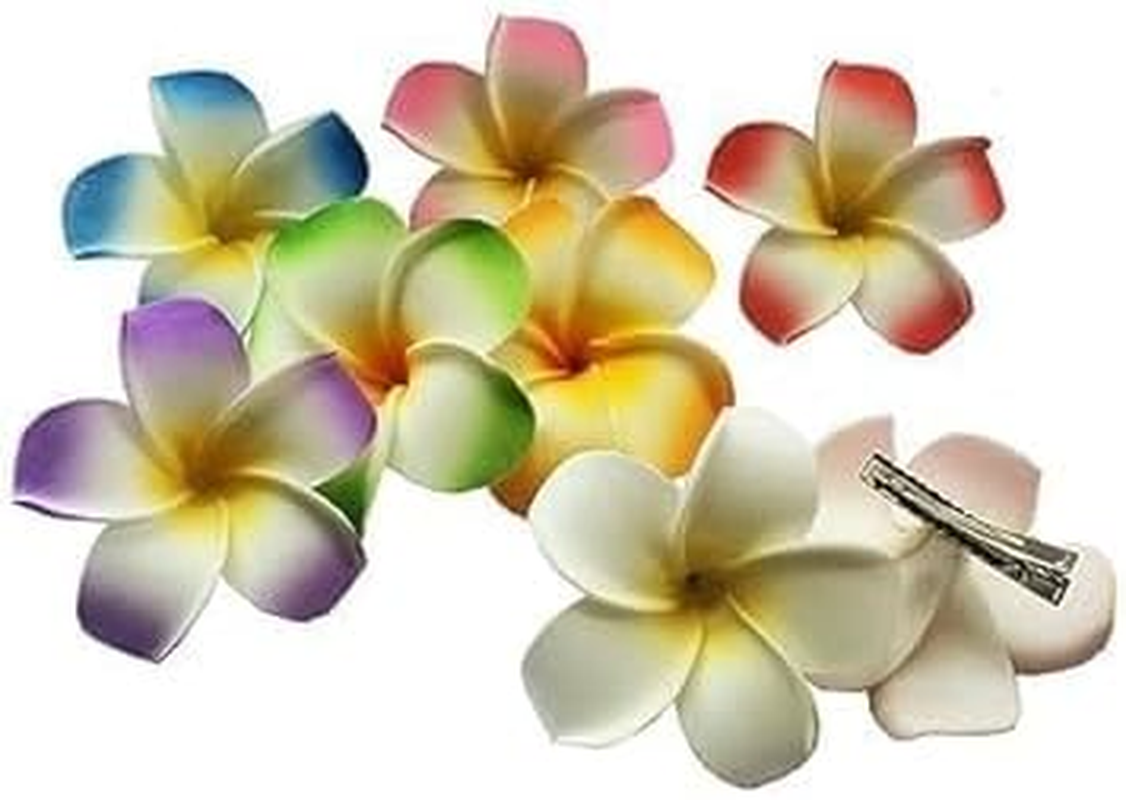 2 X 7Cm White and Pink Foam Hair Clips Hair Accessories