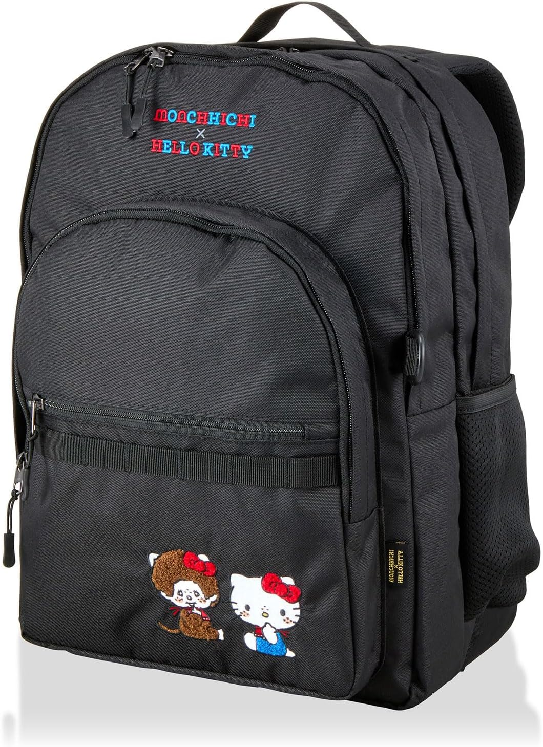 Schifle SA21 Women'S Backpack School Bag Suitcase Can Be Carry-On Black Monchhichi X Hello Kitty One Size, SA21. Black Monch X Hello Kitty, Free Size image number 5