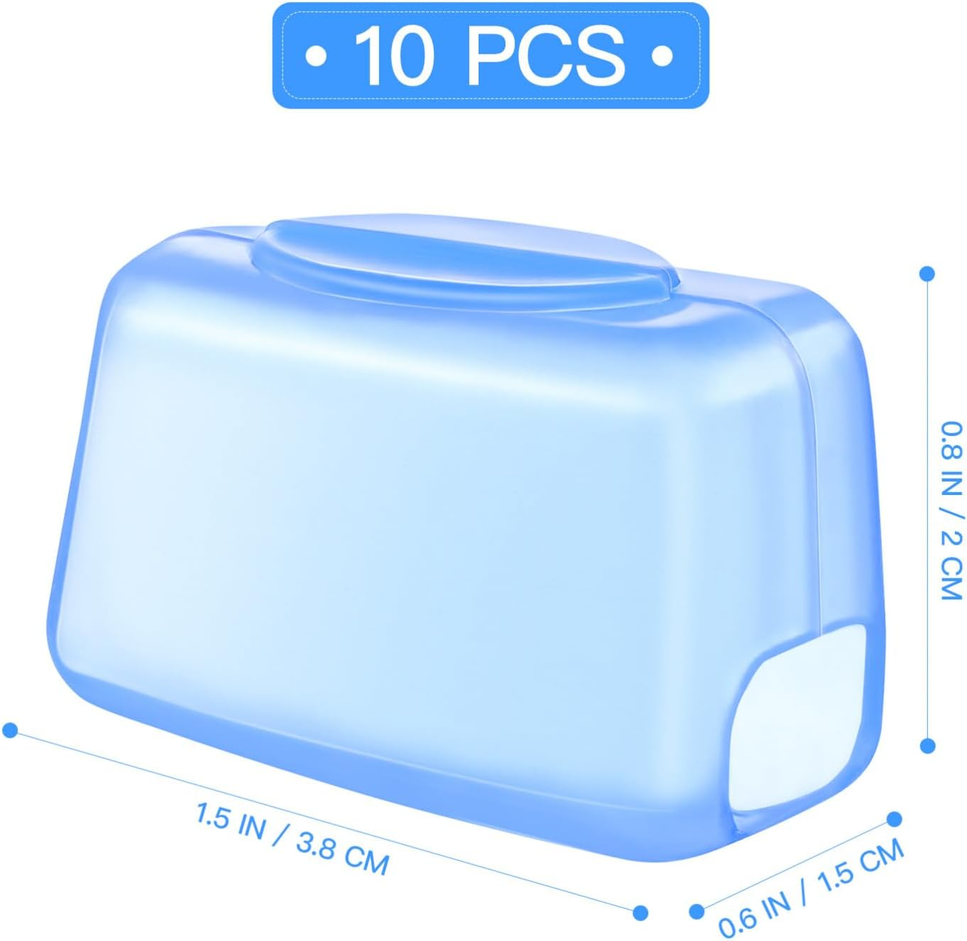 FOMIYES 10Pcs Toothbrush Protector Cap Dustproof Toothbrush Caps Teeth Covers Braces Toothbrush Protective Case Teeth Brushes Tooth Brush Cover Steripods Travel Bracket Toothbrush Head image number 1