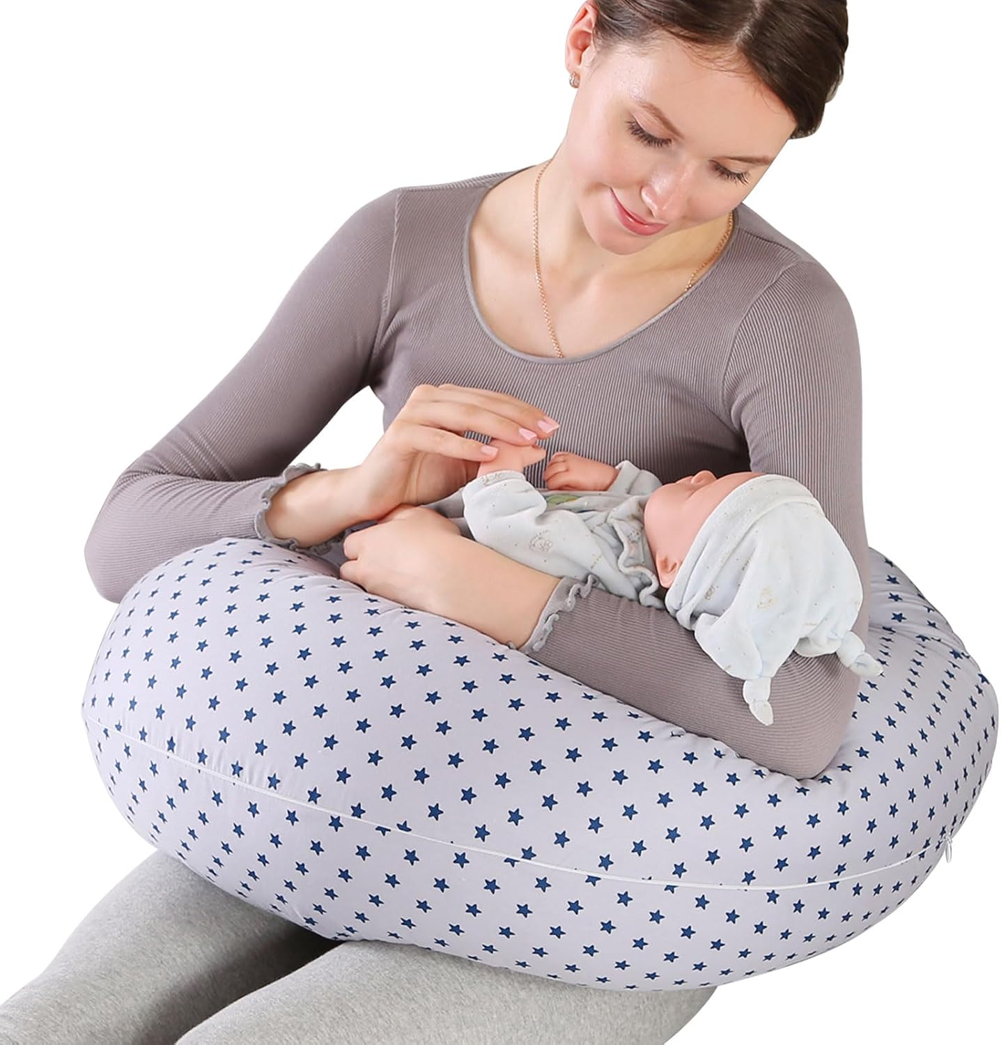 Pregnancy Pillow,Multifunctional Nursing Pillow Washable Breastfeeding Pillows (Type F-Upgrade) image number 6