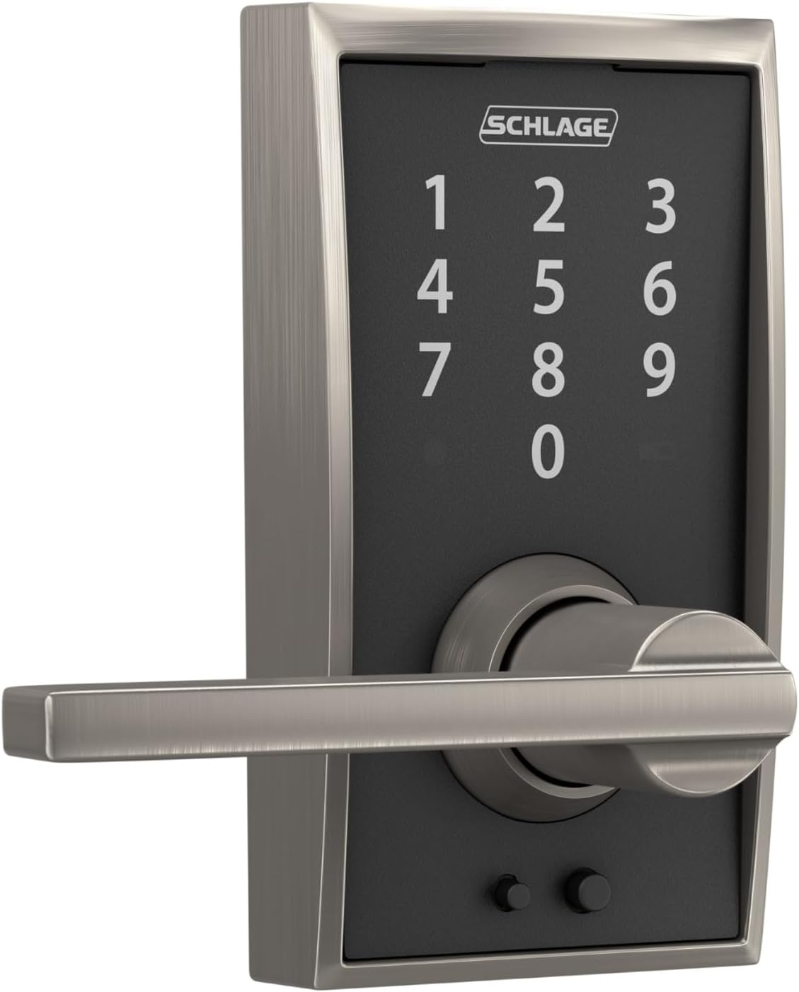 Schlage Touch&trade; FE695 Century Lock with Latitude Lever, Satin Nickel image number 1