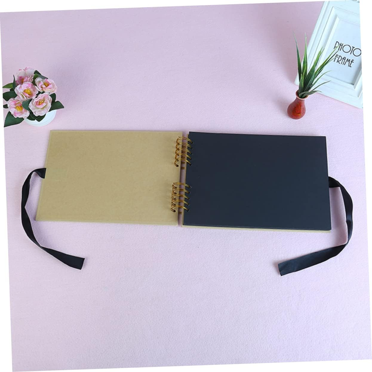 Creative Paper Scrapbook Photo Album with Bow Knot DIY for Weddings Anniversaries Valentines Day and Travel and Stylish Design