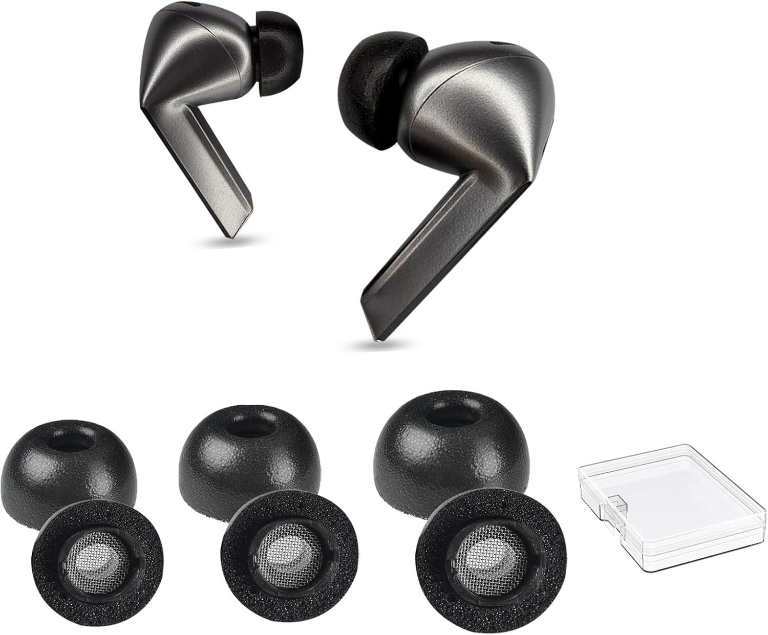 Memory Foam Earbud Tips for Samsung Galaxy Buds3 Pro (2024) Superior Noise Isolation Memory Foam Ear Tips with Cleaner Kit for Galaxy Buds3 Pro Earbuds, Secure Fit, Enhanced Comfort (3 Pairs)