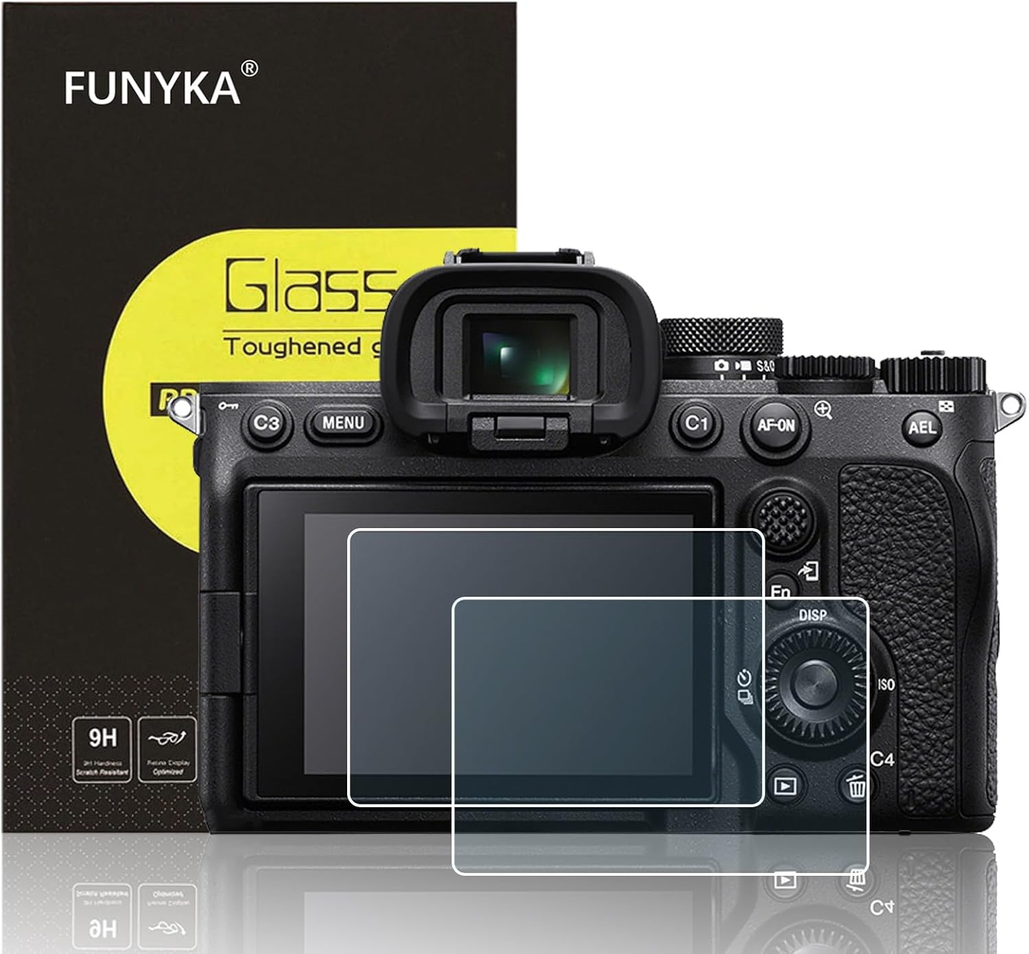 FUNYKA 2 Pack Glass Screen Protector Film for Sony ZV-E10II, A7CR, A7CII, A6700, A7IV, ZV-E1 Cameras, 0.3Mm Ultra-Thin Tempered Glass, 9H Hardness, 2.5D round Edges image number 6