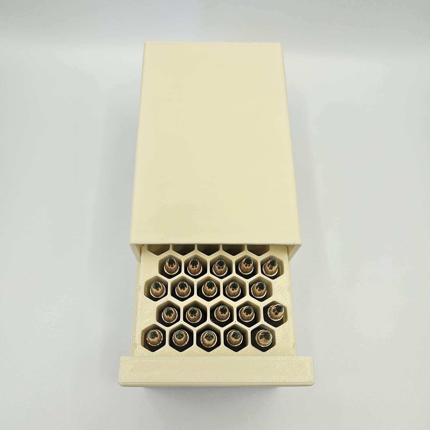 .223 Ammo Box Dispenser Case Australian Made - 50 round Magazine Rifle Speed Loader Ammunition Storage Loader Range - Tan image number 1