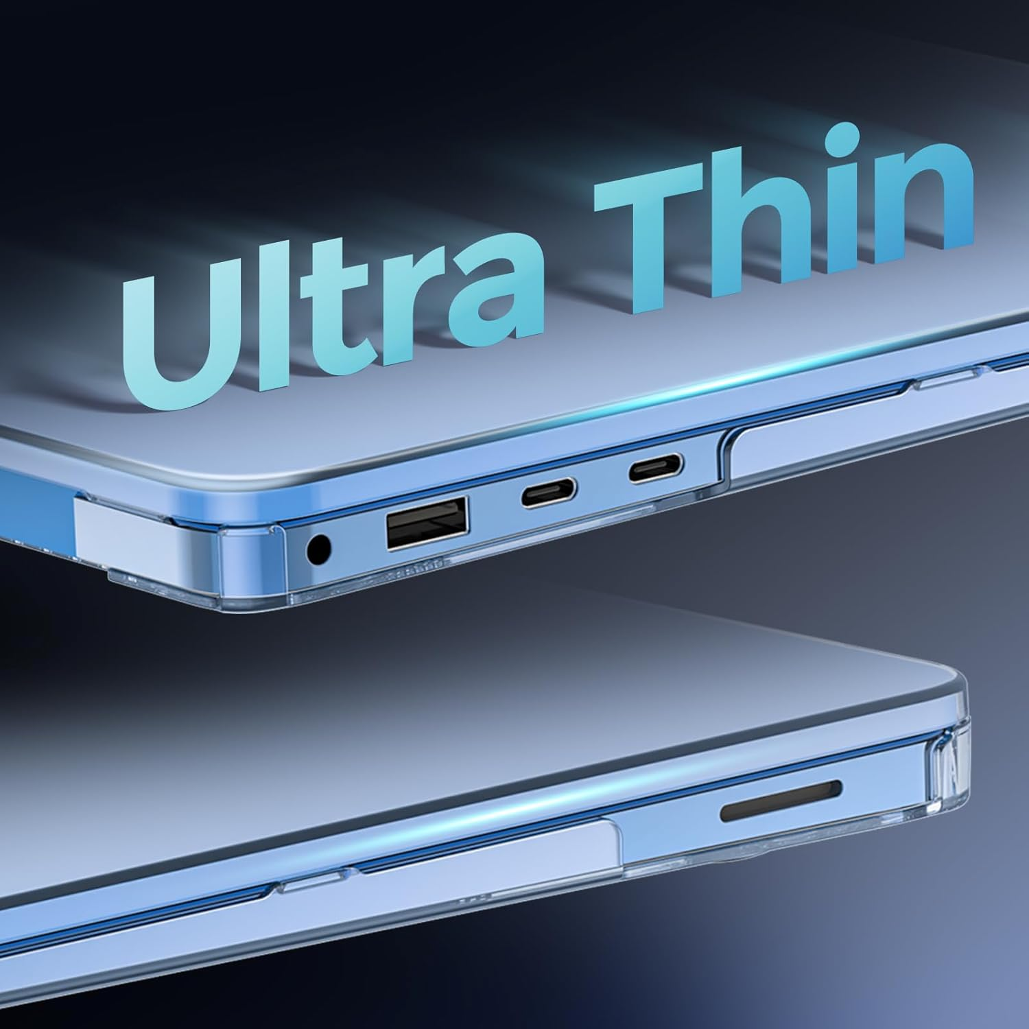 Procase Protective Case for 13.8 Inch Microsoft Surface Laptop 7, Hard Case Shell Cover for 2024 Surface Laptop 7Th Generation Durable and Lightweight Design -Crystal - Black image number 4