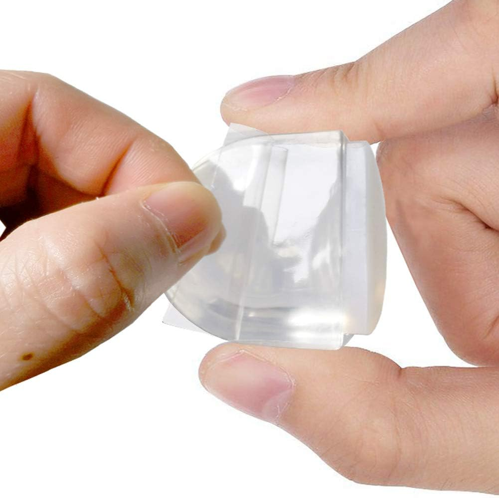 Door Stopper Clear, 4 Pack Door Stops Rubber Doorstops Self Adhesive Fit Most Door image number 6