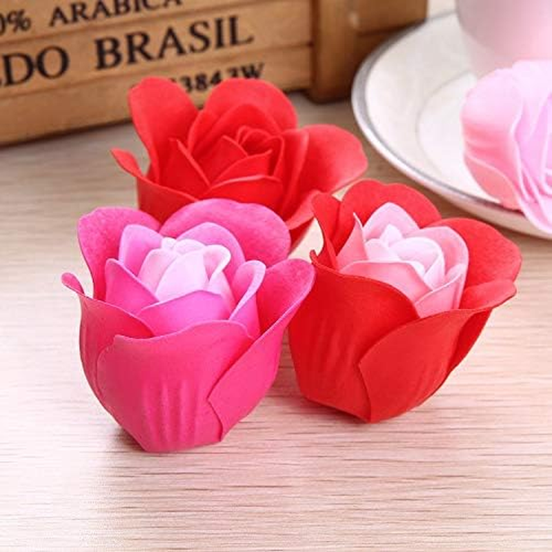 The Purple Tree Rose Flower Soap Box - 4-Piece (Pink) image number 2