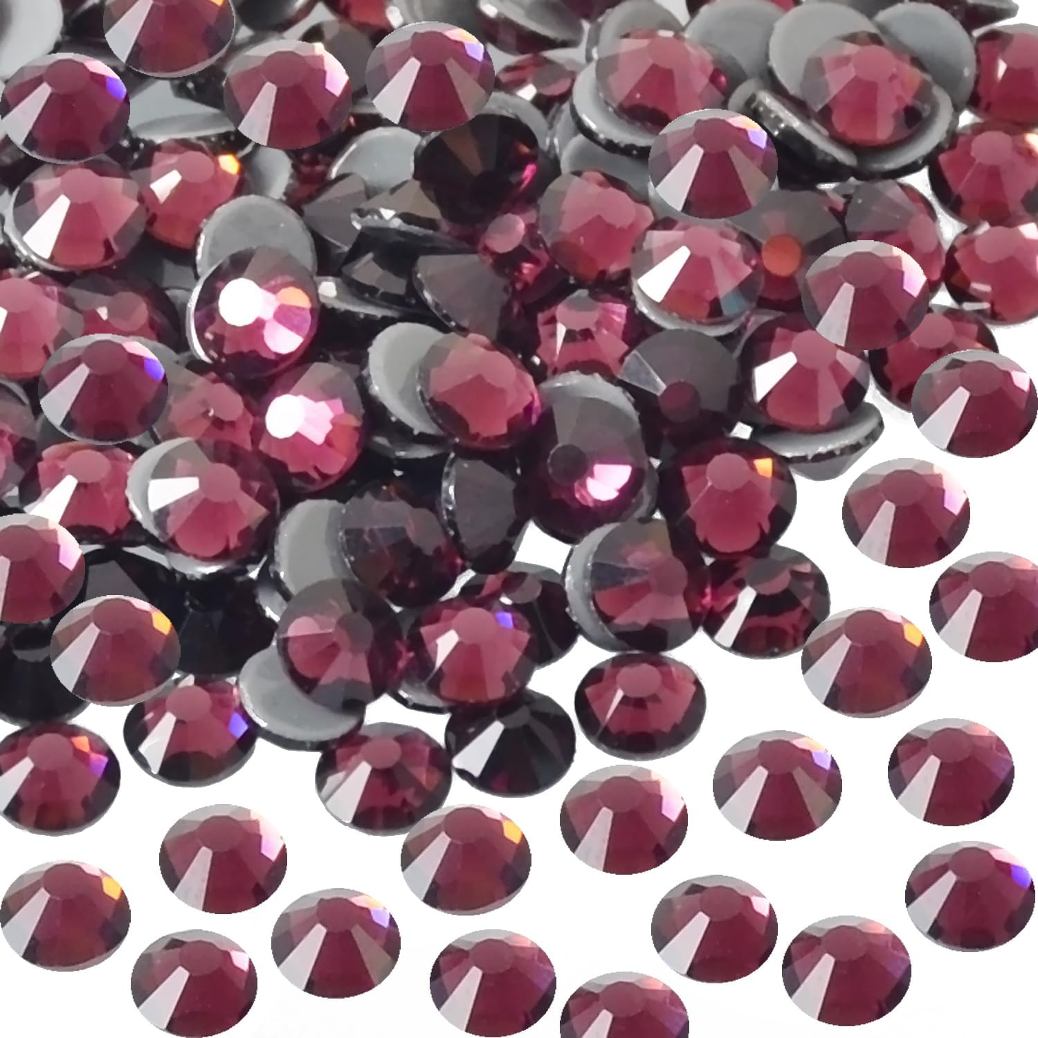 2000 Pcs FYGEM Hot Fix Iron Rhinestones DIY Jewelry Making with Picking Pen (Sapphire AB, SS16)