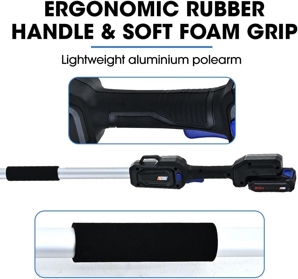 Powerblade SW7 20V Cordless Convertible Mini Chainsaw Pole Saw Kit, Telescopic Electric Tree Pruner with Lithium Battery & Fast Charger image number 1