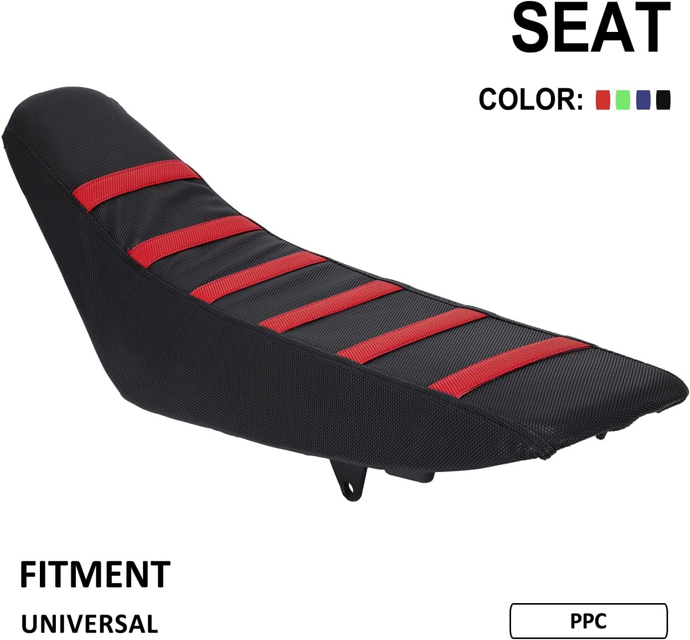 Dirt Bike Seat Cover Particle Surface Universal for CRF CR XR 50Cc - 450Cc RM KX KLX TTR PW Hawk 250 SSR Apollo RFZ TAO TAO Thumpstar Dirt Pit Bike Red - Orange image number 2