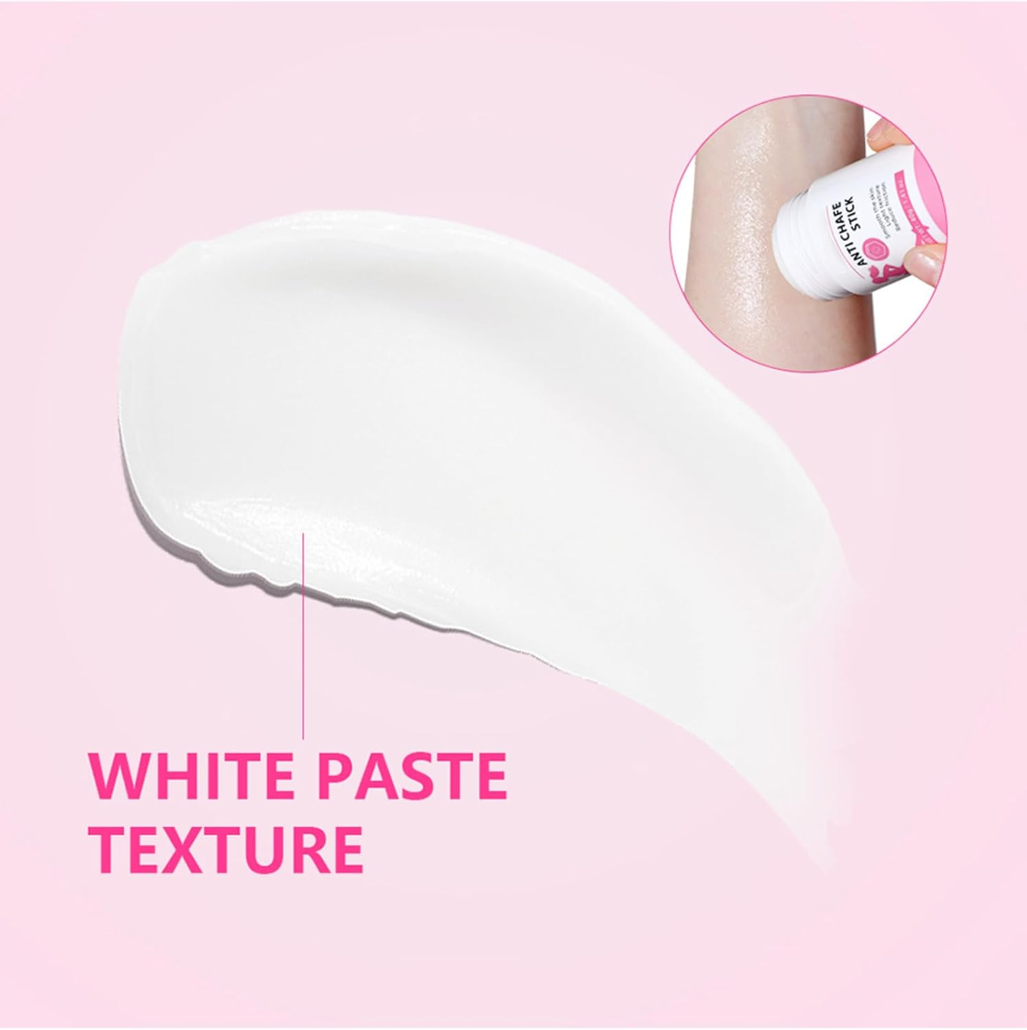 Waterproof & Sweat-Proof Anti-Chafing Stick - Unisex Non-Greasy Glide Balm for Thigh, Leg & Arm Friction Prevention, Natural Anti-Friction Protection for Sports and Running Activities (3 PCS) - 2 Pcs image number 3