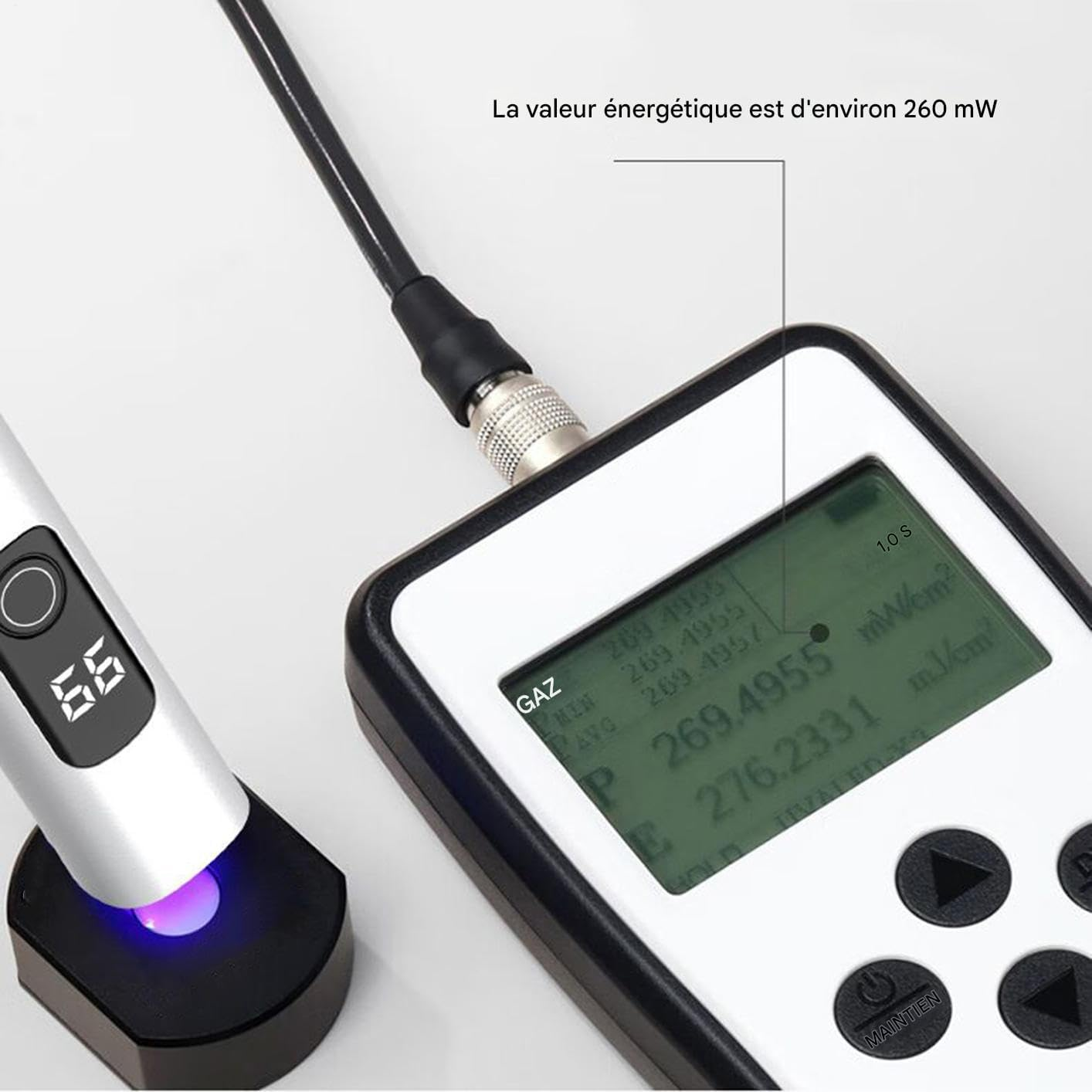 Zunishaone Mini UV Nail Lamp | USB Rechargeable Nail Dryer | Portable LED Digital Display Lamp with 2 Timer Modes for Manicure Pedicure Studio Home Travel Camping image number 1