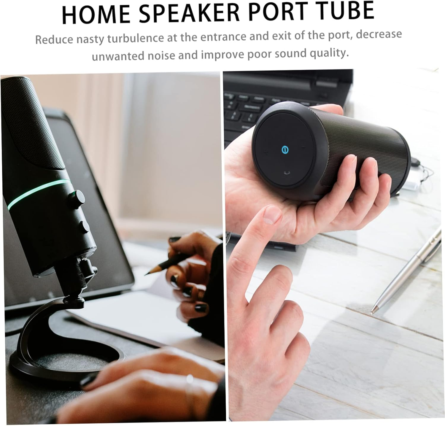 Uonlytech 5Pcs Speaker Port Tube Outlet Speaker Air Port Parts for Cabinets Accessory image number 1