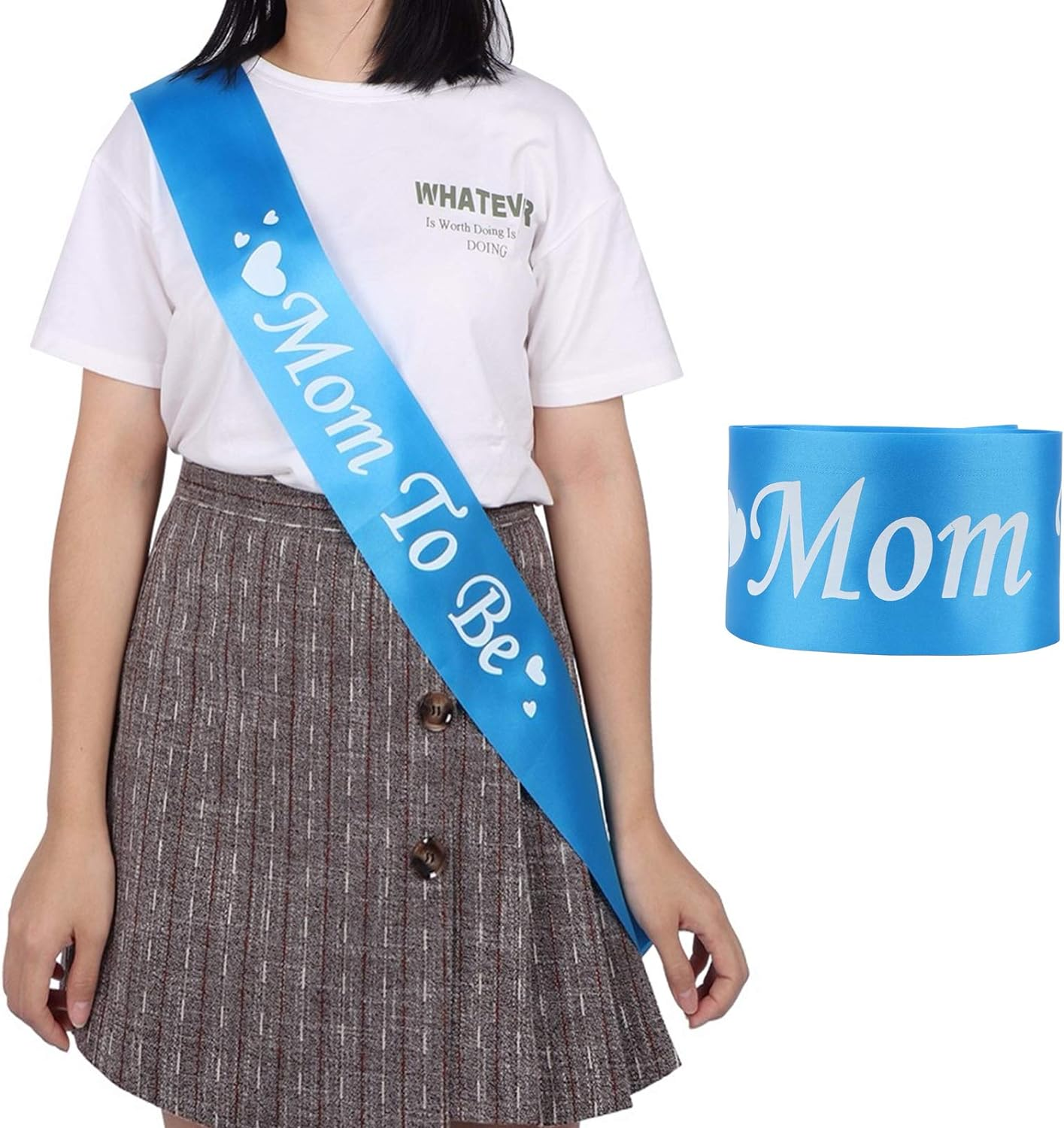 Its a Boy Photo Booth Props Mom to Be Sash Decorations for Gender Reveal image number 3