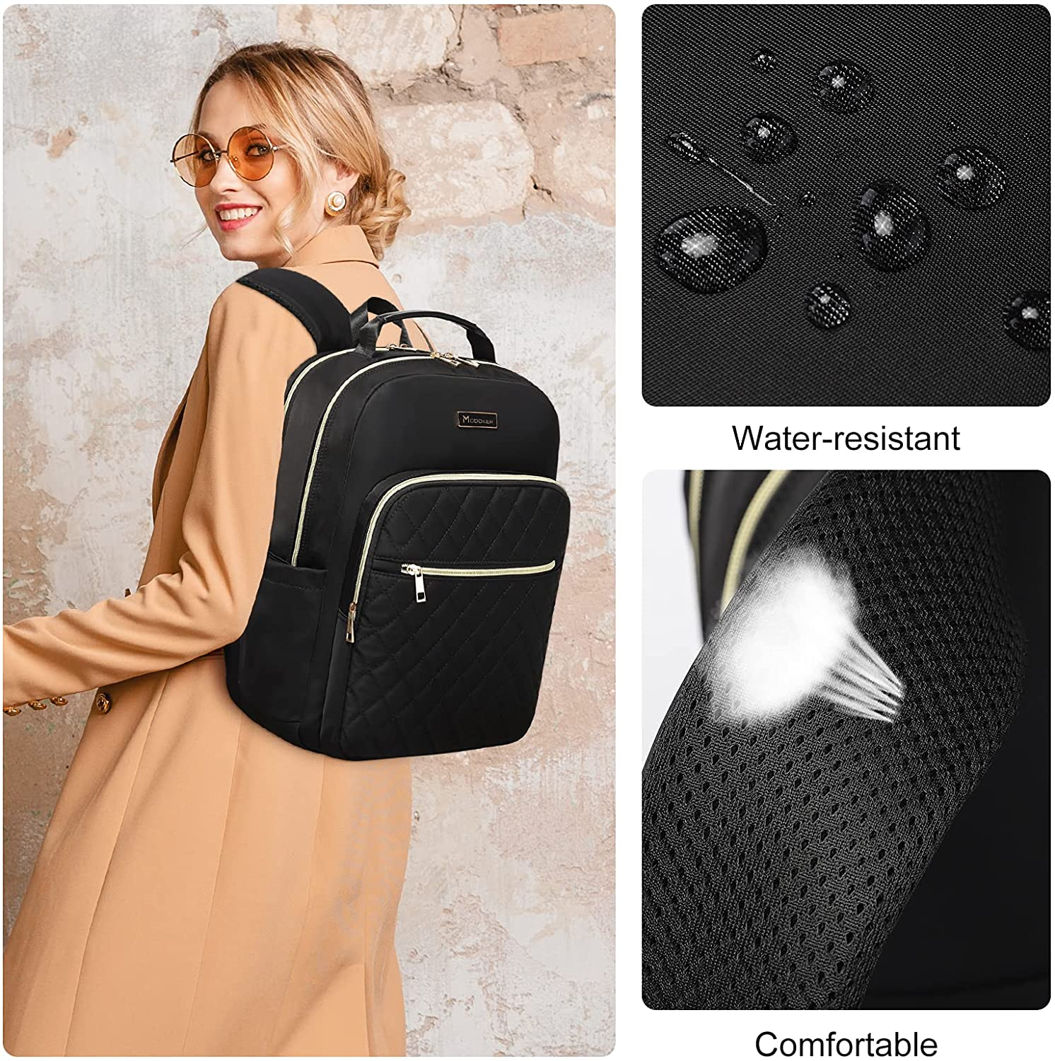 Modoker Women'S Lpatop Backpack 15.6-Inch Laptop & Tablet - Olive image number 5