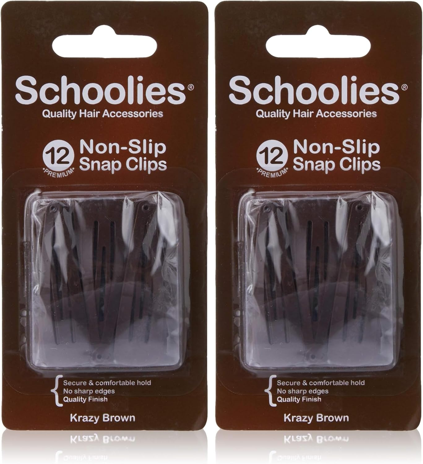 Schoolies Hair Accessories Non Slip Snap Clips 12 Pieces, Radical Red image number 4