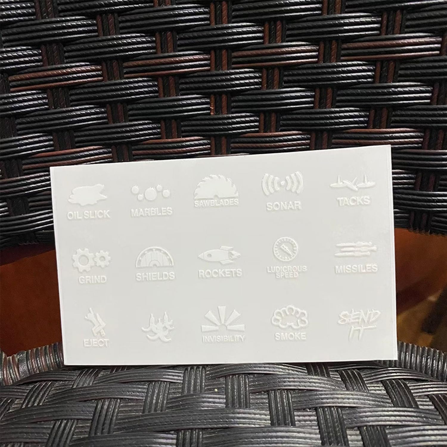 Novelty Stickers Car or Truck Unused Button, Car Decal Switch Label Sticker, Control Button Sticker, Car Interior Sticker and Sticker, Interior Dashboard Joystick Console Switch Decal