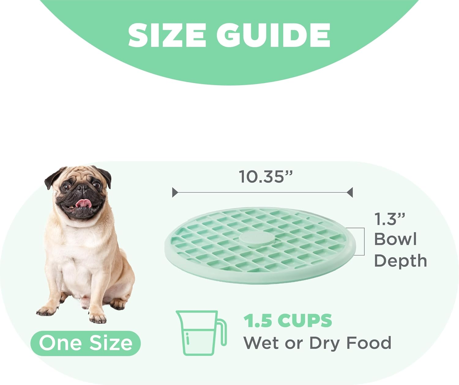 Outward Hound Fun Feeder Slo Tray Slow Feeder Dog Bowls for French Bulldogs & Other Brachycephalic Breeds image number 4
