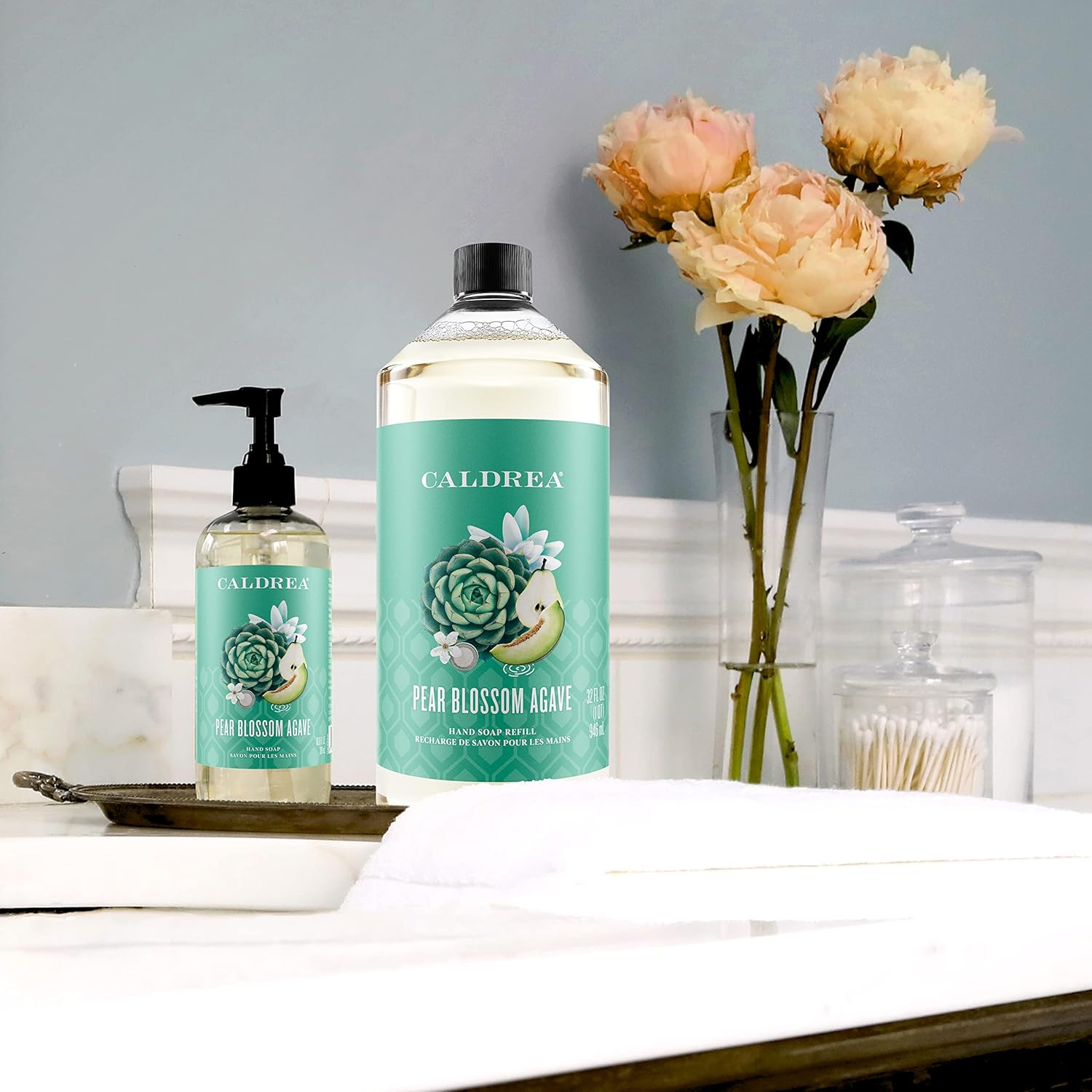 Caldrea Hand Soap Refill, Pear Blossom Agave, 32 Oz