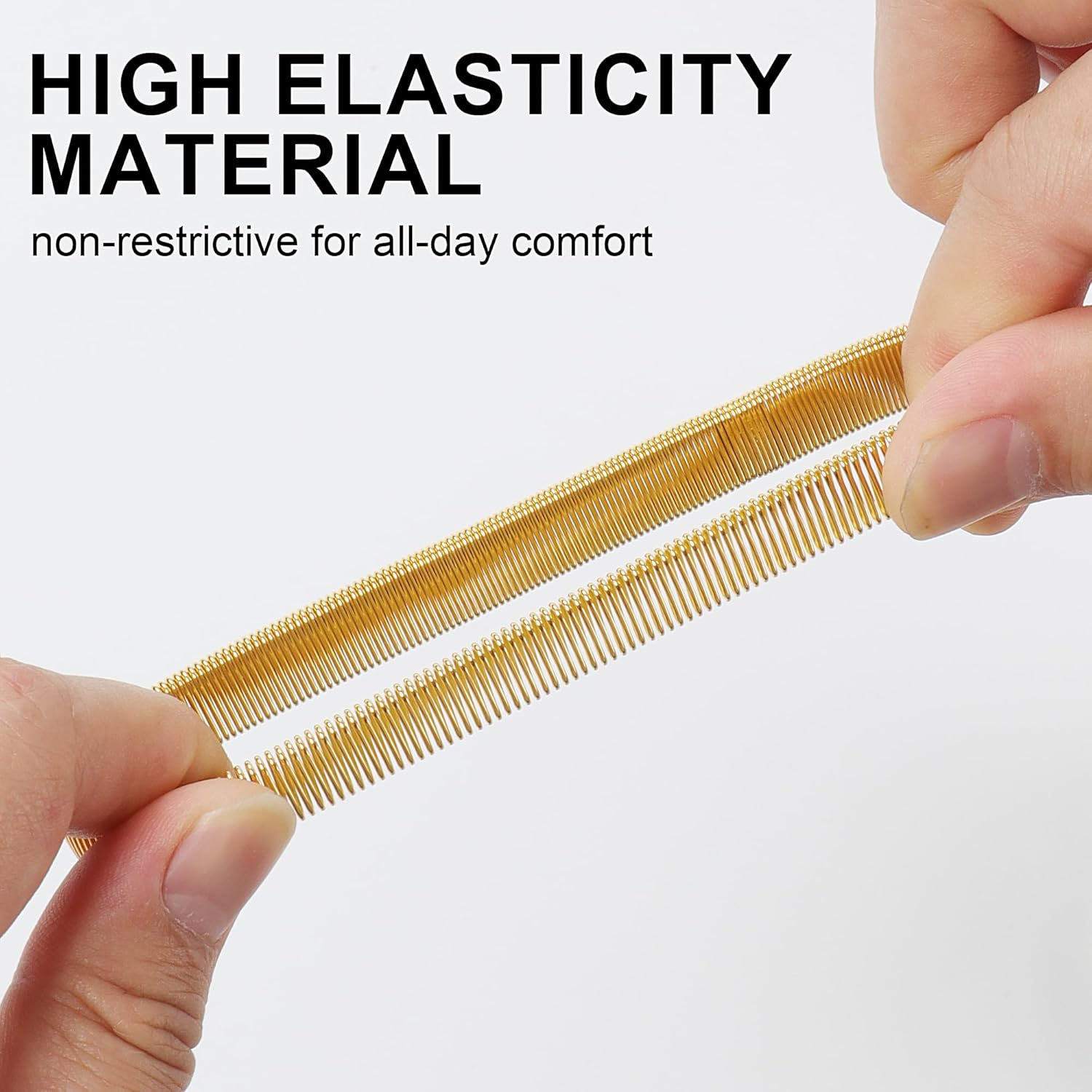 JUNART 6Pcs Anti-Slip Shirt Sleeve Holder, Elastic Wire Metal Arm Band for Fixing Long Sleeves, Suitable for Formal, Casual and Outdoor Activities image number 6