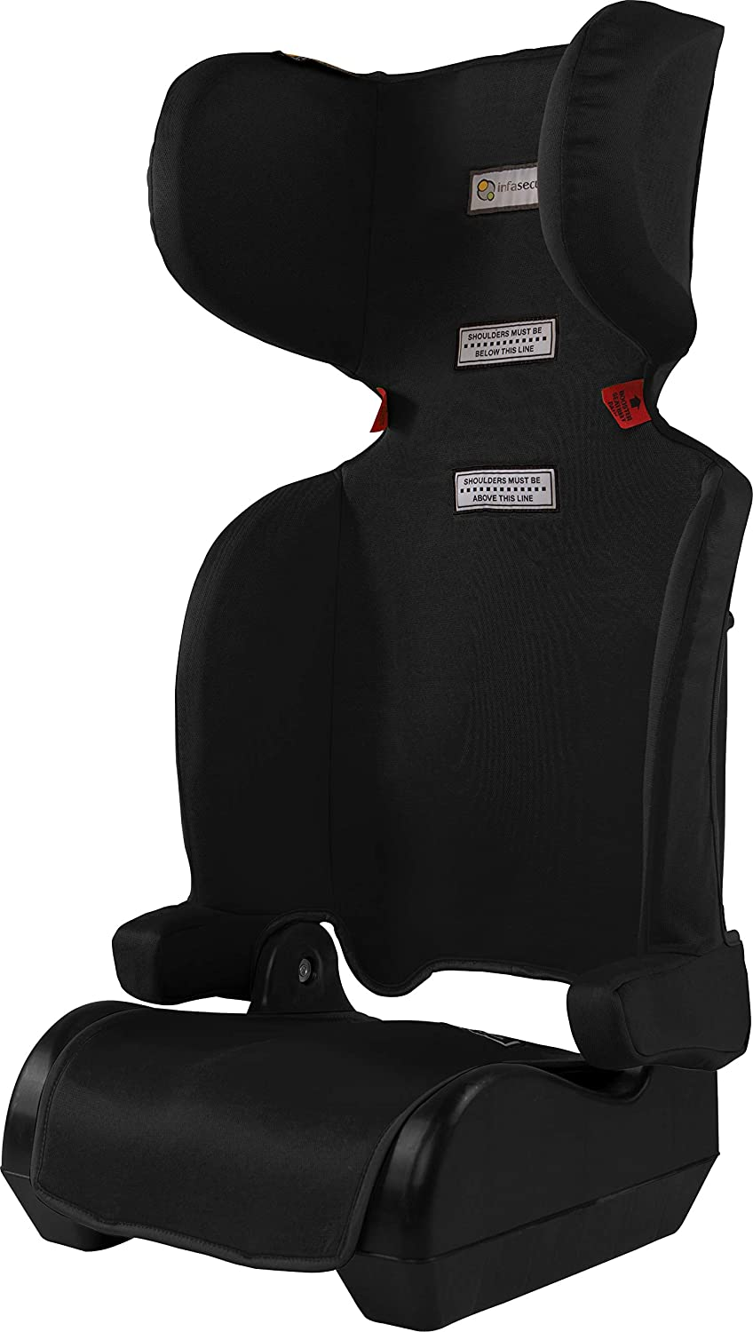 Infasecure Versatile Folding Booster Car Seat for 4 to 8 Years, Black (CS6013) image number 2