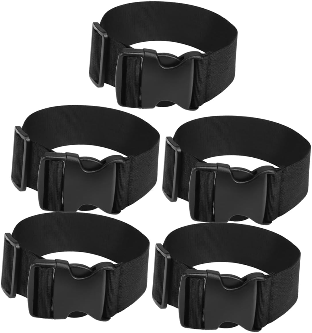 GAROZATION 5Pcs Multifunctional Adjustable Suitcase Straps Luggage Supplies for Travel Nylon Luggage Packing Strap image number 2