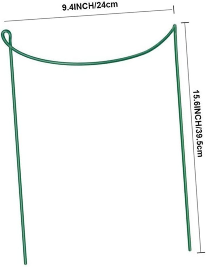 BESPORTBLE 4Pcs Garden Stake Plant Support Bracket Iron Plant Stakes for Bushy and Vine Easy Assembly Garden Rack image number 4