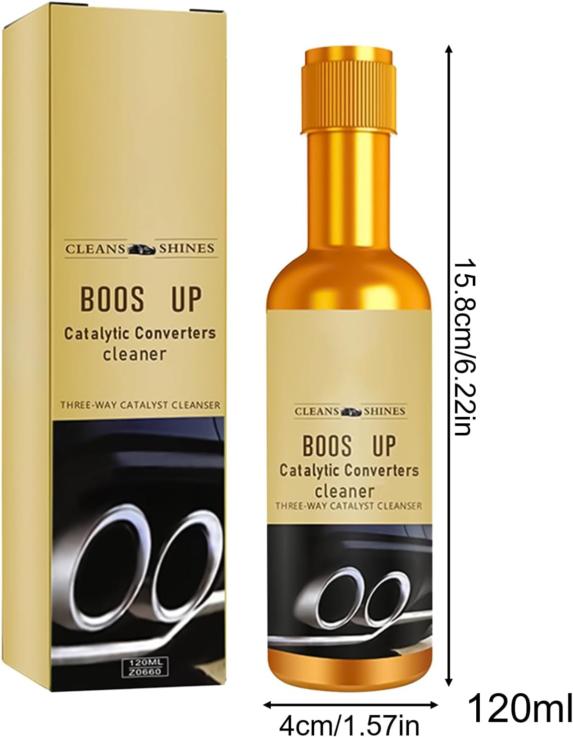 Catalytic Cleaner | 120Ml Portable Carbon Cleaning Agent | Catalytic Converter Cleaner for Car | for Trailer RV Automotive Sedan Pickup image number 1