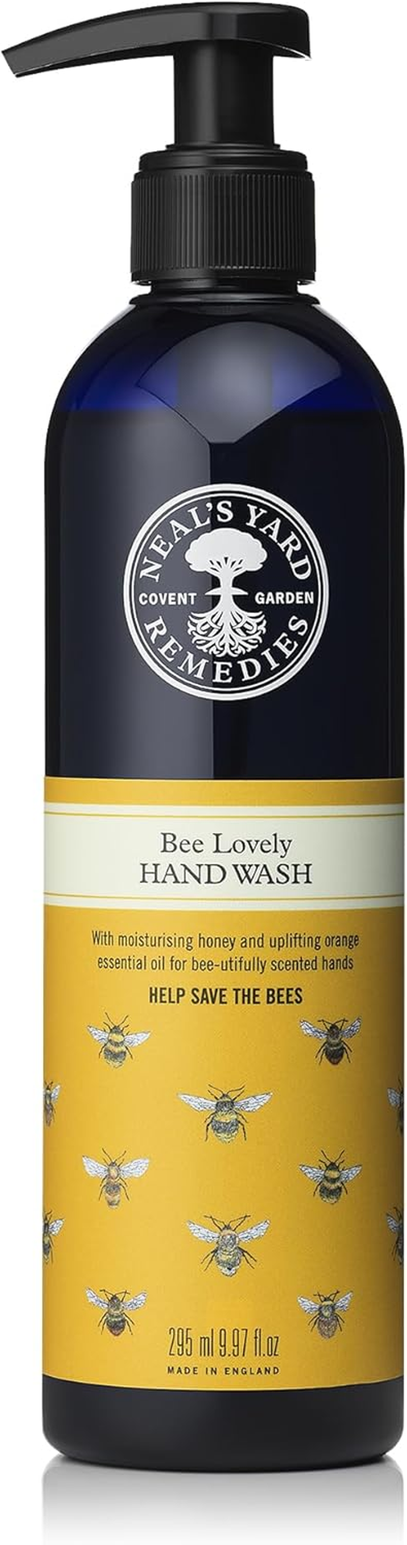 Neal'S Yard Remedies Bee Lovely Hand Wash, Gentle & Nourishing, Scented Liquid Soap with Mandarin & Orange Essential Oils, 295 Ml image number 5