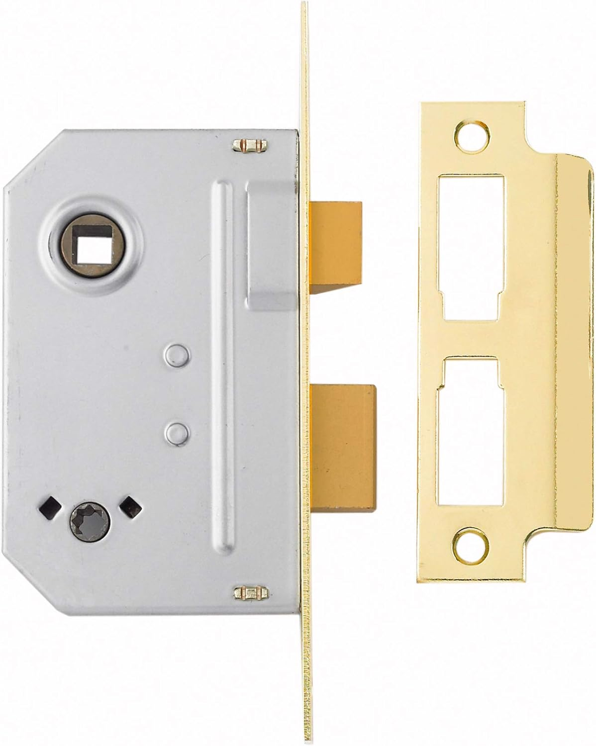 Yale Locks PM236CH25 Bathroom 2 Lever Sash Lock 2.5-Inch - Polished Chrome Finish