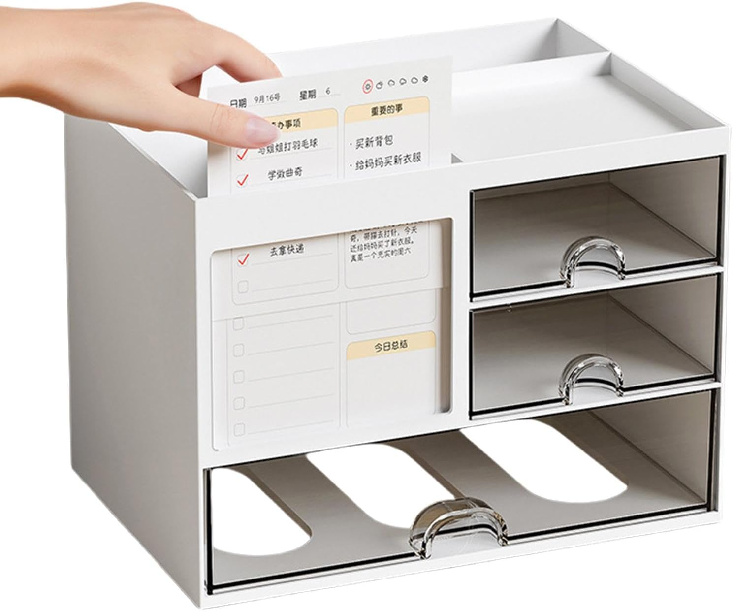 Desk Organizer - Office Stationary Organizer, Desk Supplies Holder | Multifunction Desk Organizer, Table Storage Box, Pencil Holder Organizer