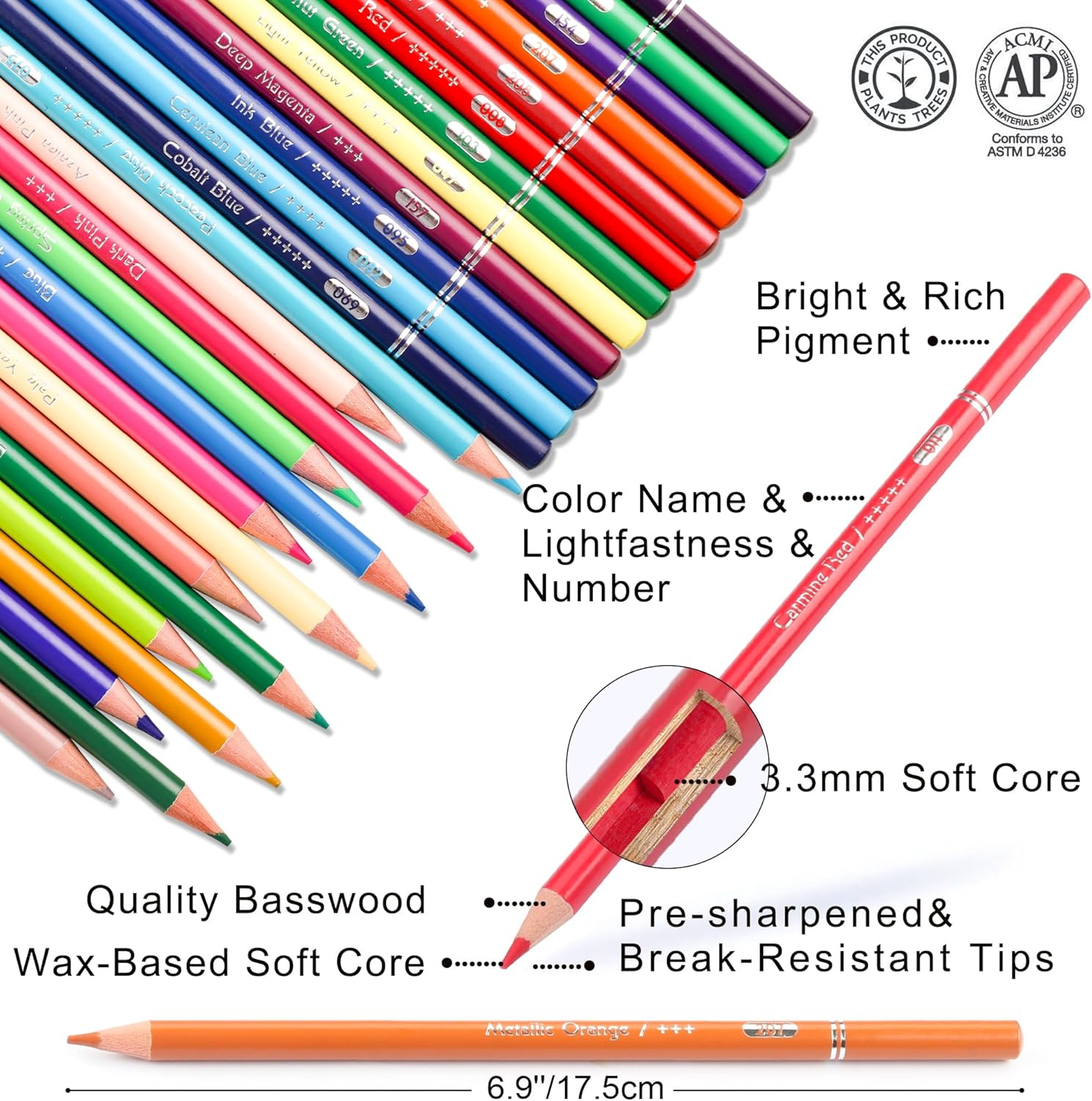HIFORNY 130 Colored Pencils Set for Adults Coloring &ndash; 120 Colors Coloring Pencils with Extras,Artists Soft Core,Drawing Pencils Art Craft Supplies for Adults Beginners Kids