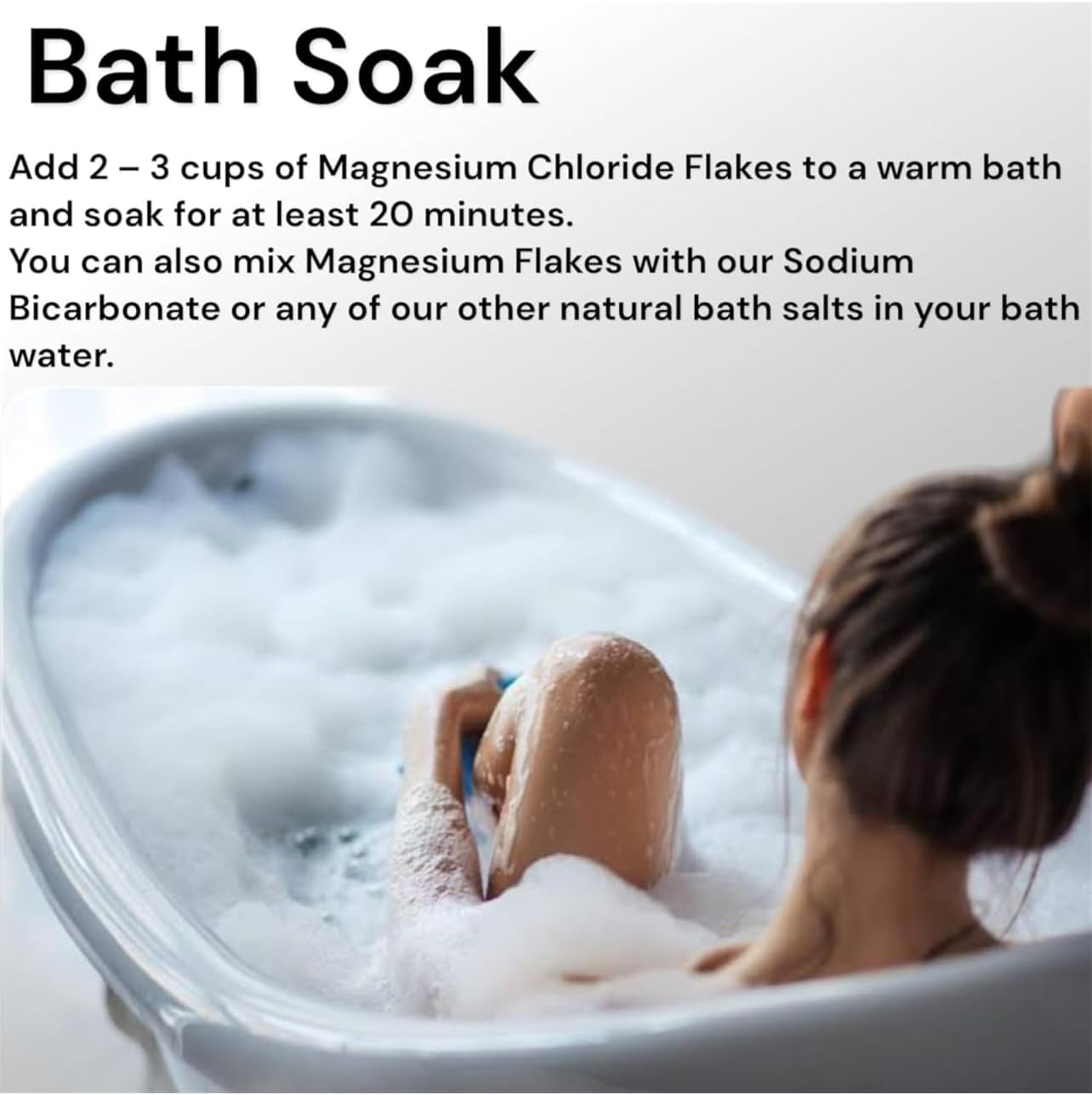 D-HUB AU: 2Kg Magnesium Chloride Flakes-Dead Sea Bath Flakes in Bulk | 100% Natural Magnesium Chloride Flakes |Purest Dead Sea Bath Salts for Skin, Bath Soaking & Muscle Relaxation. image number 2