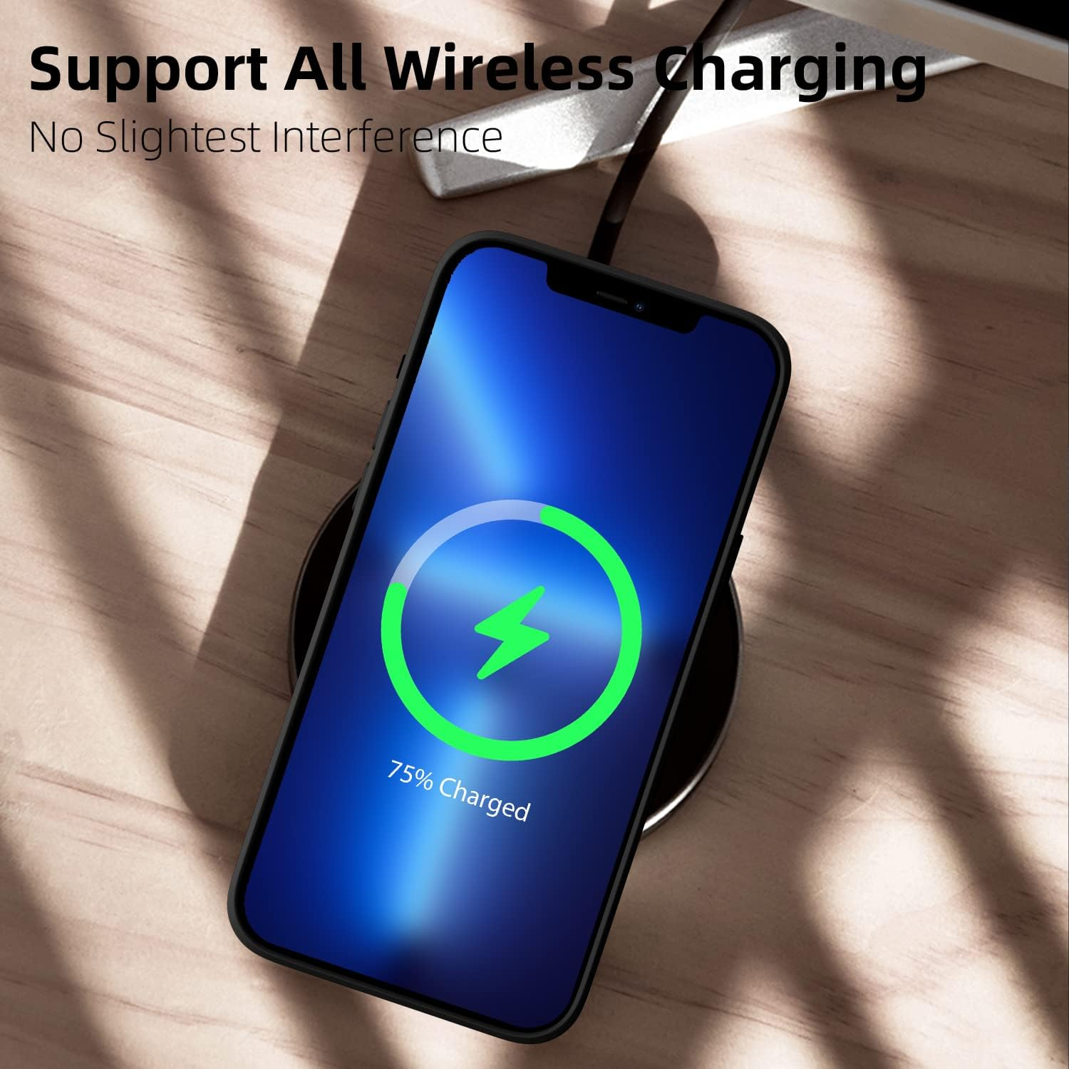 Elestbela Iphone 13 Case, Slim Silicone Case with Microfibre, Scratch-Resistant All-Round Protective Case for Iphone 13 6.1 Inch Matte Black - Braun image number 4